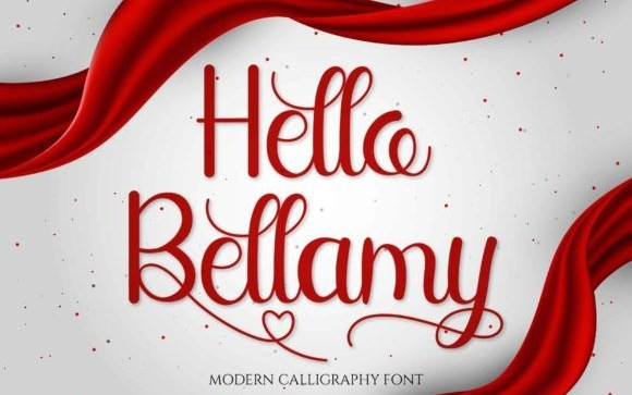 Hello Bellamy Calligraphy Font