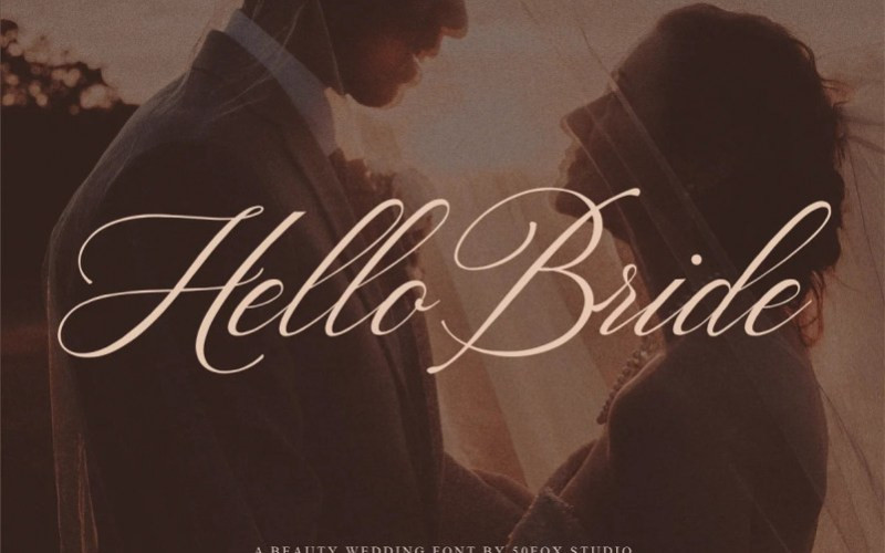 Hello Bride Calligraphy Font