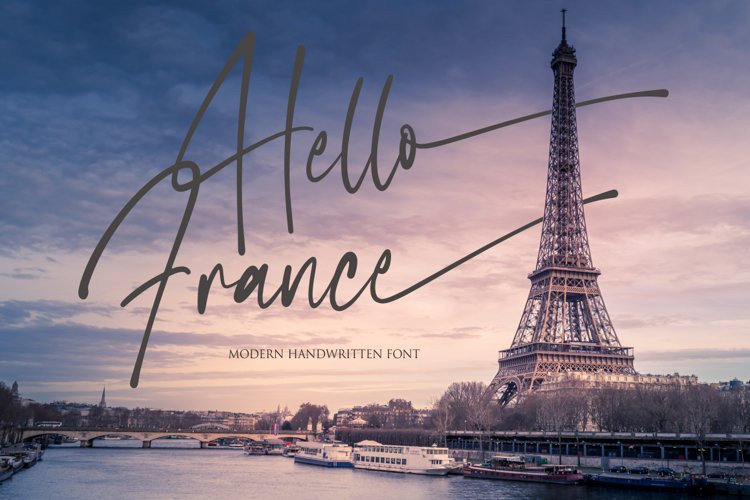 Hello France Script Font