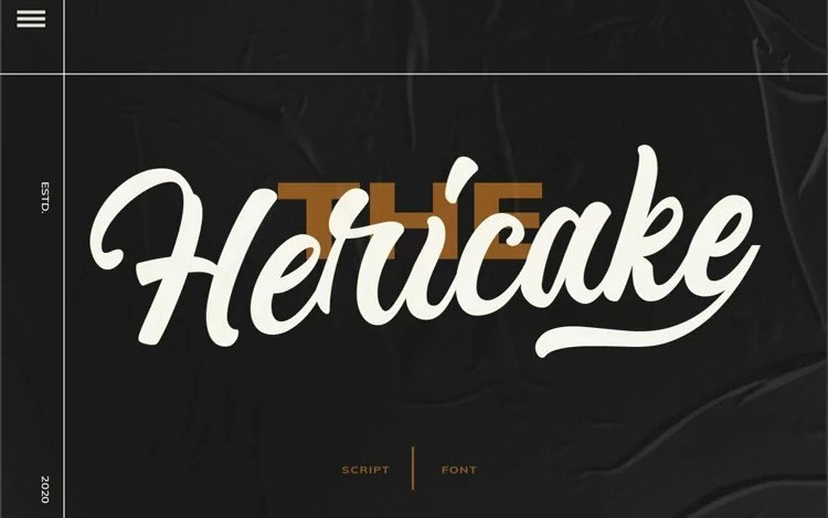 Hericake Script Font