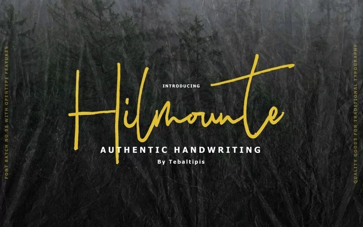 Hilmounte Signature Script Font