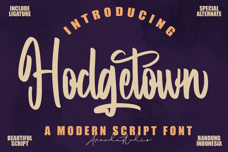 Hodgetown Script Font