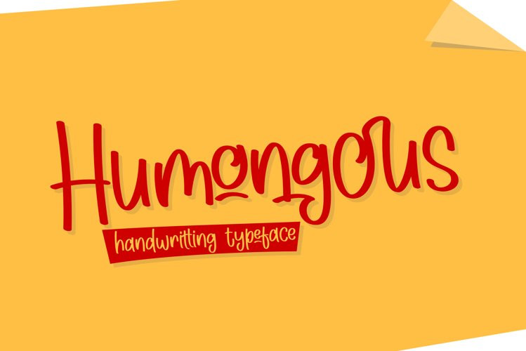 Humongous Script Font