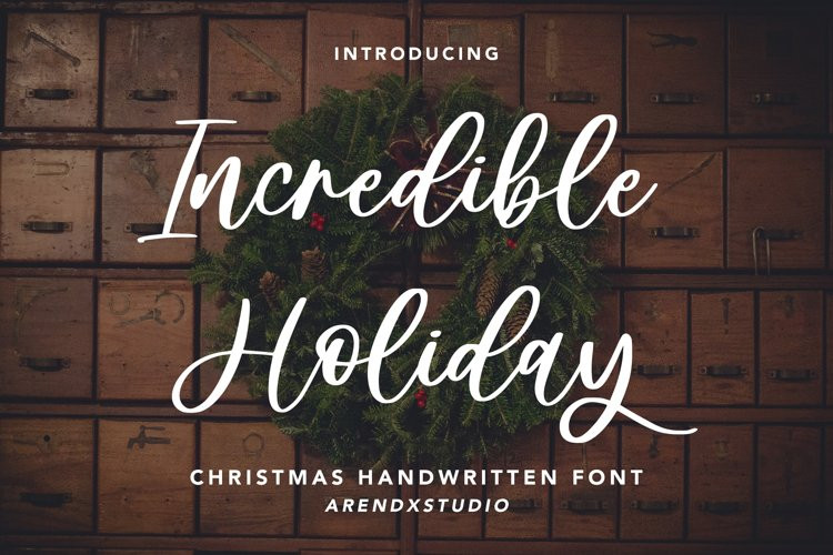 Incredible Holiday Script Font