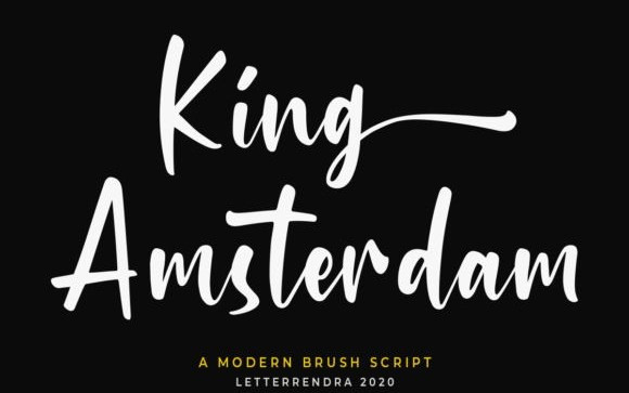 King Amsterdam Script Font