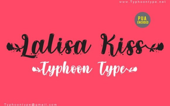 Lalisa Kiss Script Font