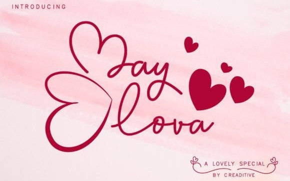 May Lova Script Font