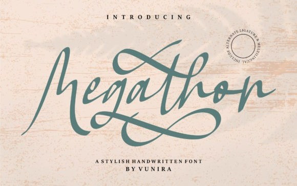 Megathon Script Font