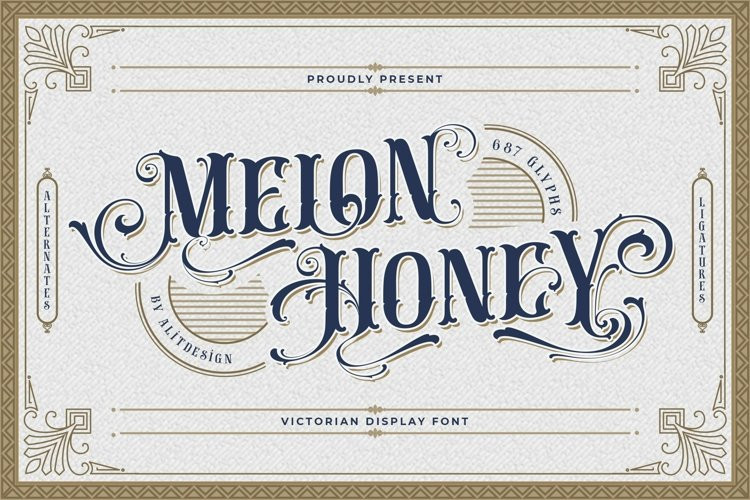 Melon honey Blackletter Font