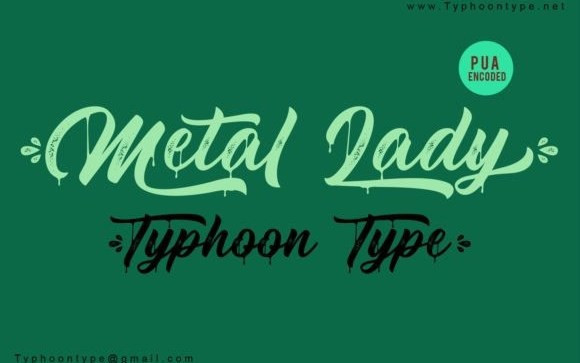 Metal Lady Script Font