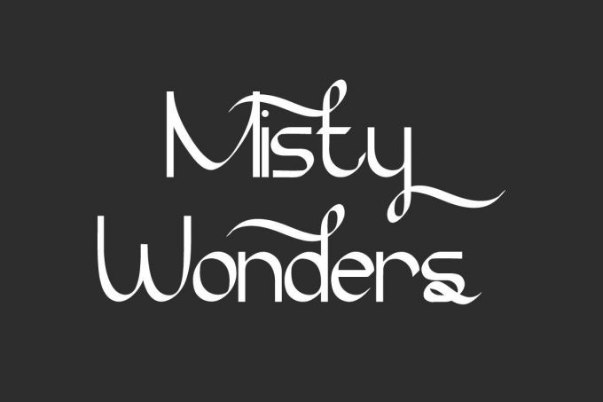 Misty Wonders Display Font