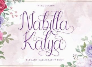 Nabilla Kalya Calligraphy Font