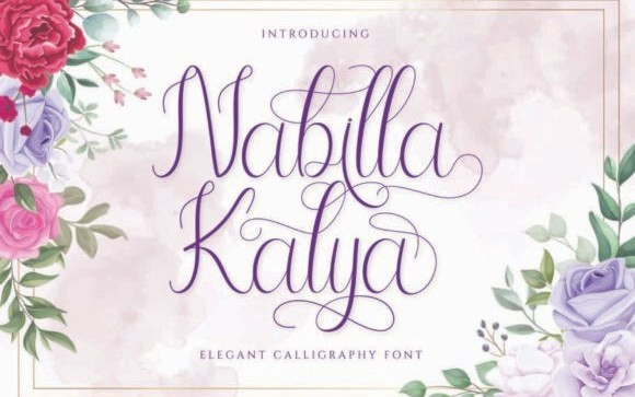 Nabilla Kalya Calligraphy Font