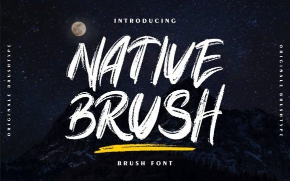 Native Brush Font