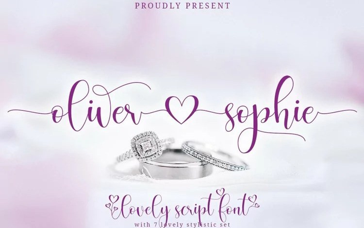 Oliver Sophie Calligraphy Font