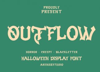 Outflow Display Font