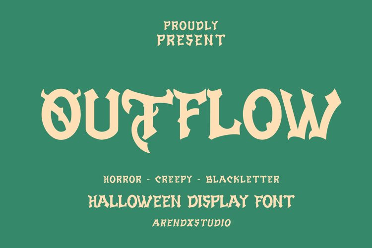 Outflow Display Font