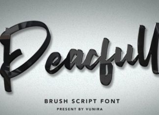 Peacfull Brush Font