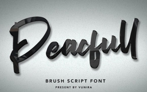 Peacfull Brush Font