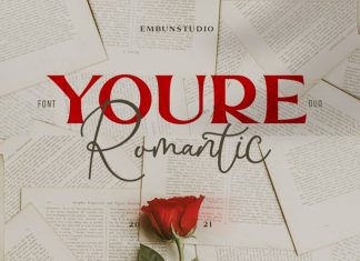 Youre Romantic Font Duo