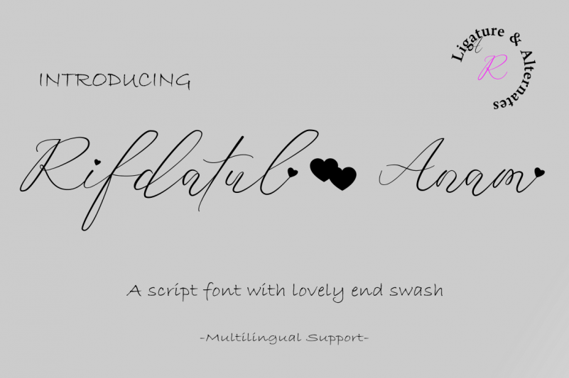 Rifdatul Anam Script Font