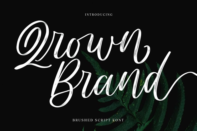 Qrown Brand Brush Font