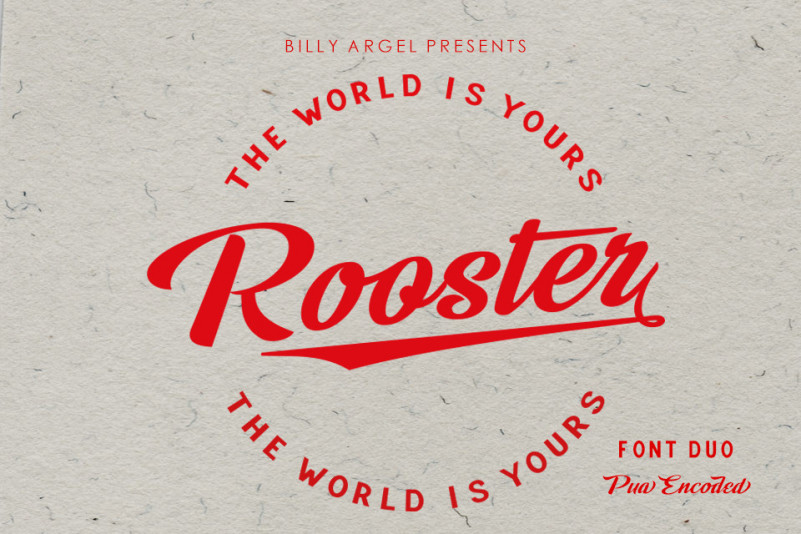 Rooster Script Typeface