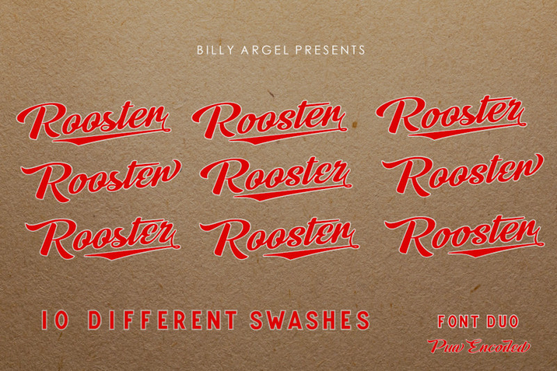 Rooster Script Typeface