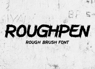 Roughpen Display Font