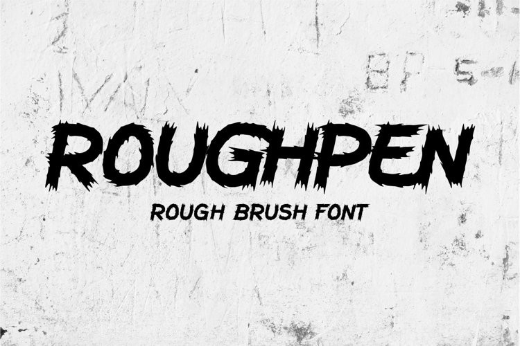 Roughpen Display Font