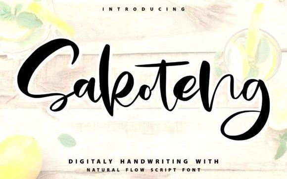 Sakoteng Script Font