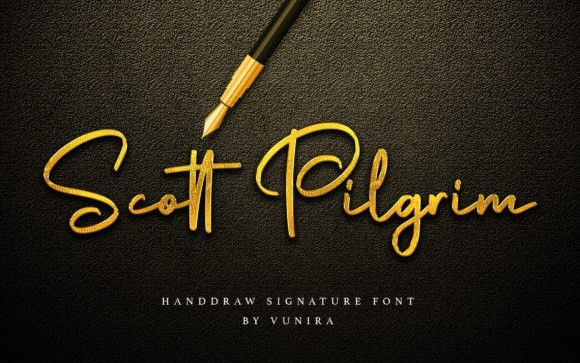 Scott Pilgrim Script Font