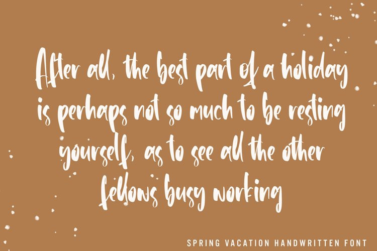 Spring Vacation Script Font