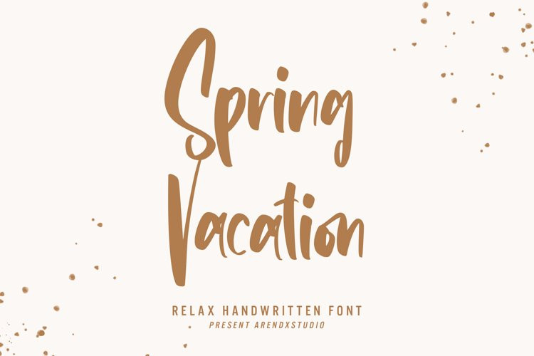 Spring Vacation Script Font