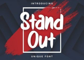 Stand Out Brush Font