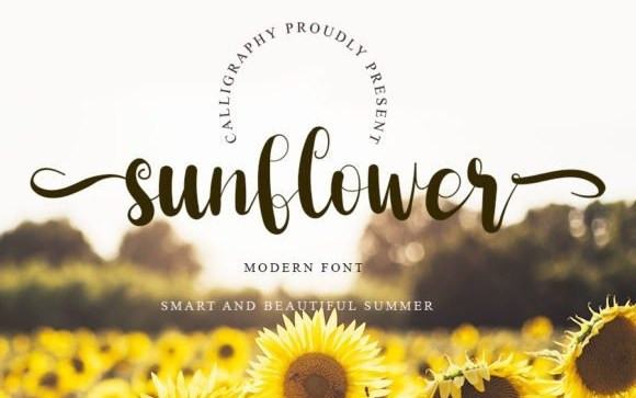 Sunflower Calligraphy Font