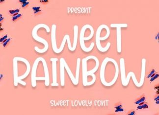 Sweet Rainbow Display Font