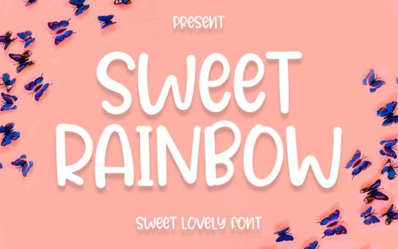 Sweet Rainbow Display Font