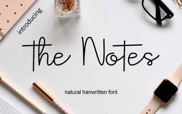 The Notes Handwritten Font