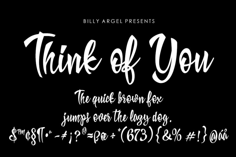 Think of You Script Font