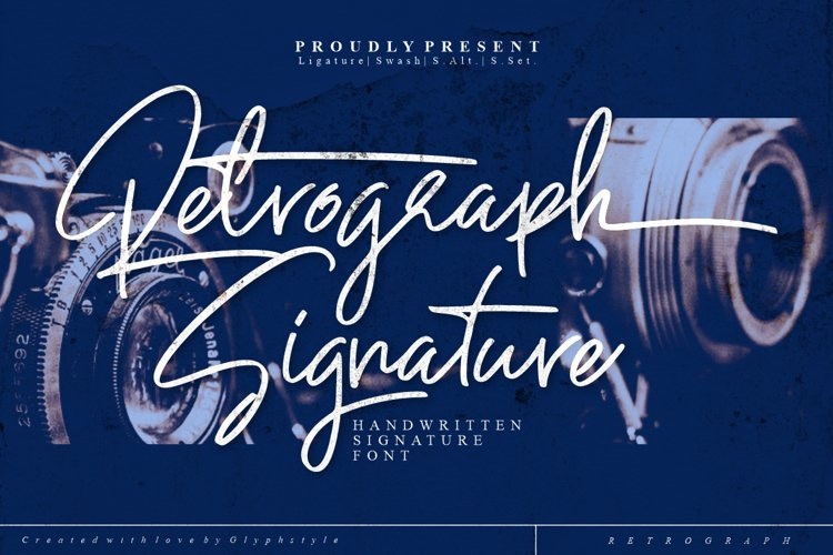 Retrograph Handwritten Font