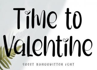Time To Valentine Script Font