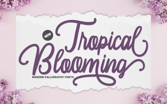 Tropical Blooming Script Font