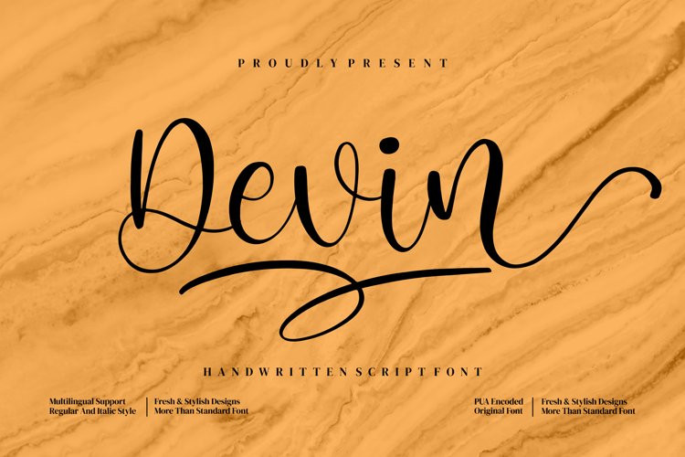 Devin Calligraphy Font