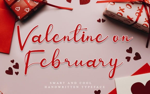 Valentine On February Script Font