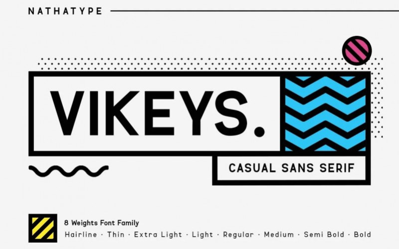 VIKEYS Sans Serif Font