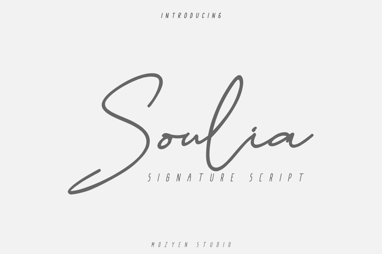 Soulia Handwritten Font