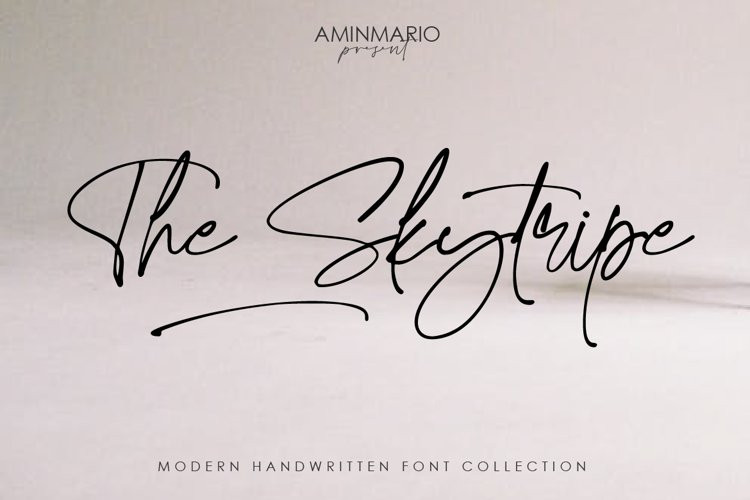 The Skytripe Handwritten Font