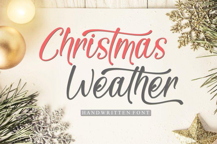 Christmas Weather Script Font