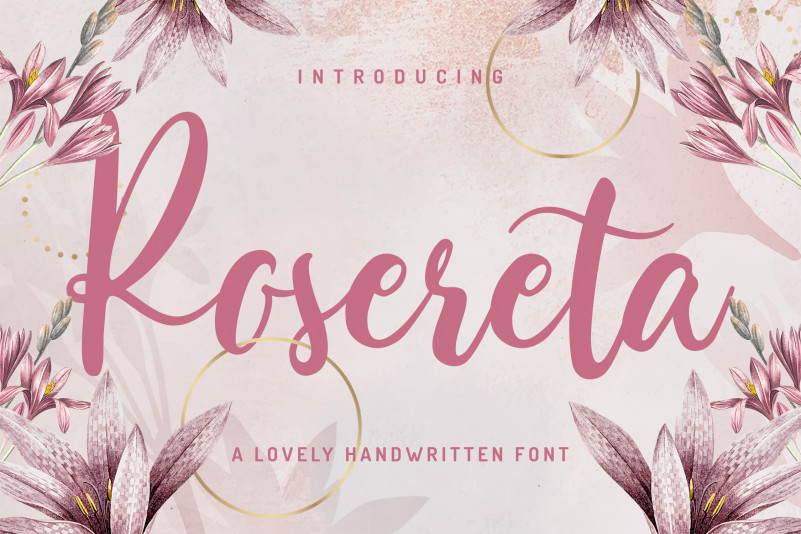 Rosereta Script Font